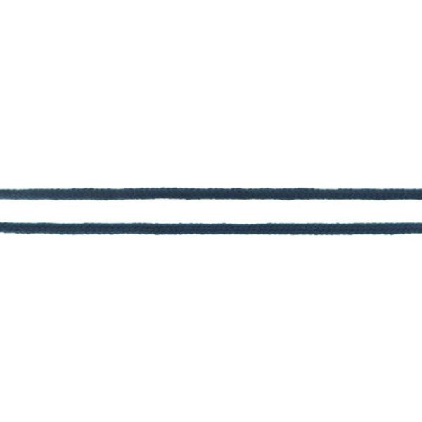 Baumwollkordel doppelt gewebt Ø 3mm Dunkelblau